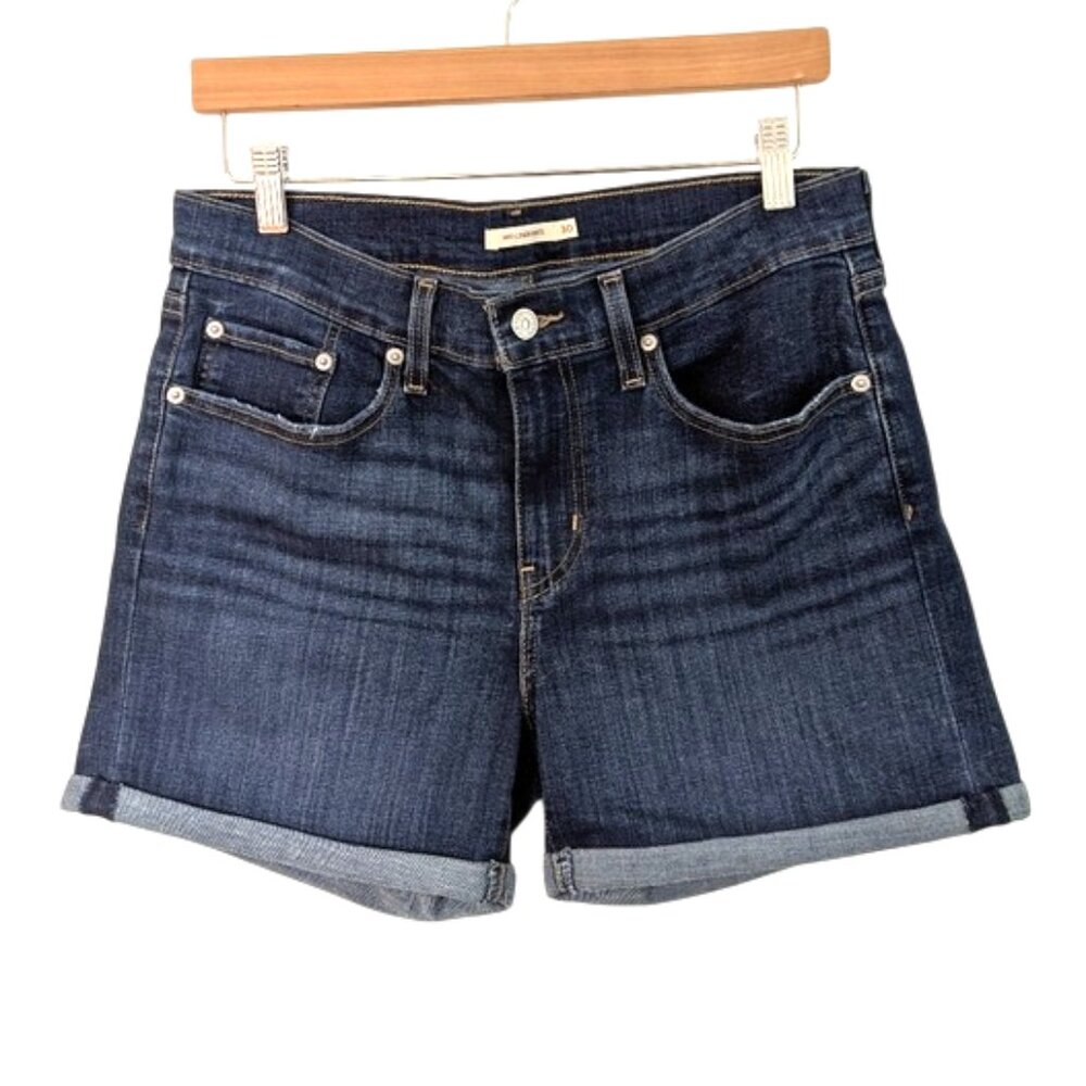 Like New Levi's Classic Denim Women's Shorts Dark Wash Size 30
